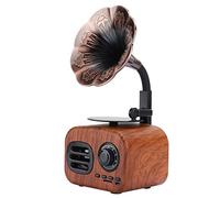 Mini Altavoz Bluetooth Retro Portátil Creativo con Batería de Gran Capacidad para Computadora Portátil de Escritorio Reproductor de Música Potencia de Salida de 5 W para Viajar Grano de