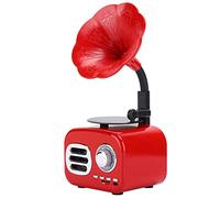 Mini Altavoz Bluetooth Retro Portátil Creativo con Batería de Gran Capacidad para Computadora Portátil de Escritorio Reproductor de Música Potencia de Salida de 5 W para Viajar Grano de