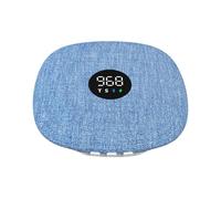 Mini altavoz de almohada, reproductor de música privado delgado, altavoz inalámbrico de 3.8 x 3.8 x 0.4 pulgadas con tela suave, dispositivo electrónico, accesorio de audio de fácil uso, dispositivo