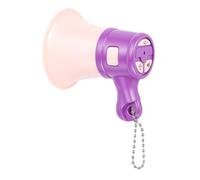Mini Altavoz de Megáfono Portátil, Ligero, con Función de Grabación para Actividades de Promoción Callejera, Plástico (Purple)