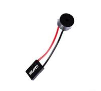 Mini altavoz piezoeléctrico de 2 x 2 cm para alarma de placa base de | Se adapta a espacios reducidos, tamaño de 2 x 2 x 2 cm, salida de pitido claro, acabado negro, fácil de instalar a bordo