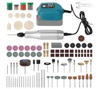 Mini Amoladora Eléctrica Compatible con Makita de 18 V Batería, 0-18 000 rpm, Herramienta de Lijado y Grabado de Velocidad Variable, 124 Accesorios Para Lijar, Grabar y Pulir (Sin Batería)