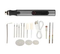 Mini amoladora eléctrica, pluma, recargable por USB, portátil, pulidora, máquina de grabado con batería para manualidades, fabricación de joyas, aleación de aluminio