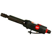 Mini amoladora neumática larga, 1/4 de pulgada, 90 psi, 22.000 rpm, en acero, 35 cm de longitud. Diseñado para: trabajos de desgaste y corte en espacios reducidos. #