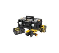 Mini-Amoladora sin escobillas XR 18V 125mm FV Advantage con Freno, Embrague, Arranque Suave, Bloqueo y re-arranque con 1 batería XR FLEXVOLT Li-Ion 6Ah y maletín TSTAK