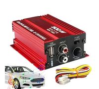 Mini Amplificador De Audio Para Automóvil: De Amplificación De Potencia De Altavoz Estéreo Pequeño, Potenciador De Sonido De Dos Canales | Controlador De Salida De Música Con Función D