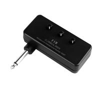 Mini Amplificador de Guitarra para Auriculares de Bolsillo Negro | Abs y Aluminio, Ligero y Portátil, 1 Juego Incluye 2 Pilas Aaa No Incluidas