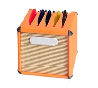 Mini amplificador de guitarra - Soporte para púas impreso en 3D, de almacenamiento retro de gran capacidad, organizador compacto de púas de guitarra, modelo realista de mini amplificadores |