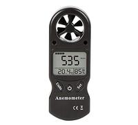 Mini anemómetro multiuso Anemómetro digital LCD TL-300 Medidor de humedad de temperatura de velocidad del viento con termómetro higrómetro(Nero)