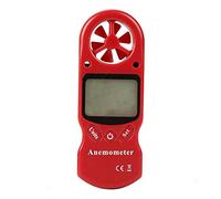 Mini anemómetro multiuso Anemómetro digital LCD TL-300 Medidor de humedad temperatura velocidad del viento con termómetro higrómetro Para laboratorio(Rot)