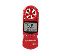 Mini anemómetro multiusos TL-300, anemómetro Digital LCD, velocidad del viento, temperatura, medidor de humedad con higrómetro y termómetro(Red)