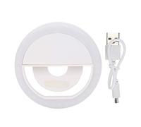 Mini Anillo de Luz de Relleno con Clip Elástico, Luz Suave, Diseño Compacto para Transmisión en Vivo, Fotografía de Objetos, Autofotografía, Fotografía Artística