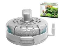 Mini Aquarium Filter, Small Filtration Pump, 3.15x3.15x2.17 Inches Compact Powerful Filtration, Aerator Pumping for Aquarium Breeding Pond Terrarium Shrimp Saltwater Freshwater, Black