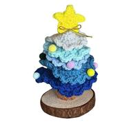 Mini Arbol de Navidad Tejido a Mano en Maceta para Mesa con Estilo Festivo para Hogar U Oficina y Diseño DIY como Arboles de Navidad Pequeño para Decoración Creativa
