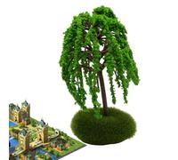 Mini árbol modelo, Árbol de disposición del paisaje del paisaje del paisaje del ferrocarril, Suministros de paisaje plantilla, jardín en miniatura, árbol verde para proyectos de bricolaje Paisaje