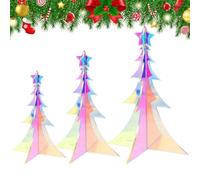 Mini Árboles de Navidad Acrílicos para Mesa Escritorio Acrílico 3D | de Mesa Festivo y Accesorios Fiesta Para Hogar Recibidor Oficina Dormitorio Salón Sala de Est