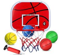 Mini aro de baloncesto para interiores para niños, pequeño sobre puerta jugar baloncesto aro