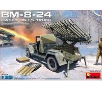 MiniArt-BM-8-24 Based on 1,5t Truck Militar Juego de construcción de maquetas, Color Gris, Mittel (MIN35259)