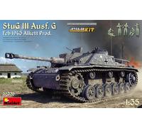 MiniArt MIN35335 1:35-StuG III Ausf G Feb 1943 Alkett Prod, Int Kit Modelo a escala, sin pintar