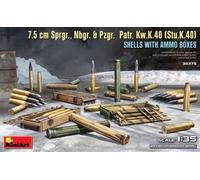 MINI ART 35375 1/35 7.5CM Sprgr. Nbgr. & Pzgr. Patr. Kw.K.40 Shells Con Ammo B