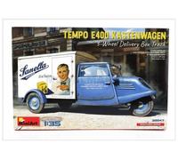 Maqueta Coche Tempo E400 Kastenwagen 3-wheel Delivery Box Track MiniArt 38047