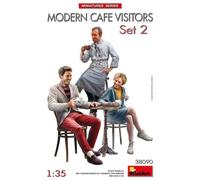 Mini Art 38090 1/38 Conjunto De Visitantes De Café Moderno #2