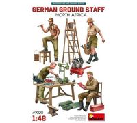 Miniart - german ground staff w/accessories 1/48 - miniart 49020