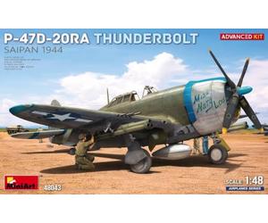 Mini Art MA48043 1/48 US P-47D-20RA Thunderbolt, Saipan, 1944 Advance Kit, modelo de plástico