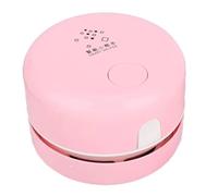 Mini Aspiradora de Escritorio, Limpiador de Escritorio, Removedor de Polvo, Barredora, Aspiradora, Herramienta de Limpieza de Mesa, Color Rosa.
