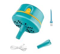 Mini aspiradora de escritorio - Limpiador de teclado de mano inalámbrico de velocidad, polvo recargable por USB portátil, herramienta de filtración fina para estudiantes, escuela, oficina, papelería