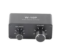 Mini Audio estéreo, controlador de volumen Controlador de volumen de auriculares con Jack 3.5 mm de sali de aluminio premium Cáscara para estudio en casa DJ Músicos 88 mm x 38 mm