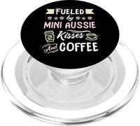 Mini Aussie Mom Australian Shepherd Dog Coffee Lover PopSockets PopGrip para MagSafe