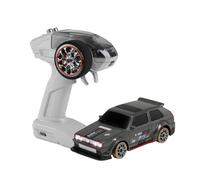 Mini auto de deriva a escala 1:64 con estabilizador giroscópio, coche de carreras de deriva proporcional completo 2.4G 4WD con carga magnética, modo de doble velocidad y luces LED conmutables para