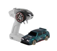 Mini auto de deriva a escala 1:64 con estabilizador giroscópio, coche de carreras de deriva proporcional completo 2.4G 4WD con carga magnética, modo de doble velocidad y luces LED conmutables para