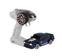 Mini auto de deriva a escala 1:64 con estabilizador giroscópio, coche de carreras de deriva proporcional completo 2.4G 4WD con carga magnética, modo de doble velocidad y luces LED conmutables para