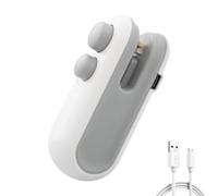 Mini Bag Sealer with Cutter and Magnet, 2026 New Upgrade Rechargeable Mini Bag, 2-in-1 Rechargeable Heat Sealer & Cutter,for Snacks, Chips, Food Freshness Storage (White)