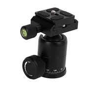 Mini Ball Head for SLR Camera, 360° Rotating Panoramic Ball Head with 1/4 Inch Screw, Aluminum Alloy Quick Release Tripod Head for Photography and Outdoor