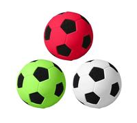 Mini Balón de Fútbol - Juego de 3 Pelotas de Esponja Suave | Pelotas Saltarinas Divertidas - para niños: relajación, Deportes, Uso en Interiores y Exteriores, hogar, Escuela, y cumpleaños