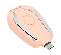 Mini Banco de Energía de Emergencia, Cargador de Llavero Portátil, Cargador de Teléfono Celular con Llavero Enchufe Retráctil USB C para Cargar el Teléfono, Cargador de Teléfono (Rosa)