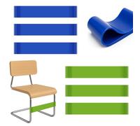 Mini Bandas Elasticas, 6 Piezas Bandas Elásticas Sillas para Niños Activos con Tdah, Banda Elasticas para Niños, Fitness Yoga Culturismo Pilates (Verde, Azul)