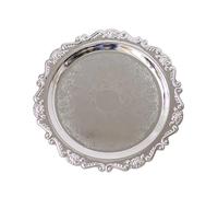 Mini bandeja de almacenamiento 3 uds., expositor joyería for foto decoración del hogar, accesorios Para Joyas(Silvery 15cm)