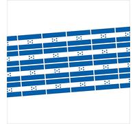 Mini banderas Conjunto de lisa - 33x20mm - autoadhesivo - bannière - Honduras - Bandera de la etiqueta engomada - oficina, coche, casa y para la escuela - 24 pieza