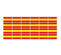 Mini banderas Conjunto de lisa - 33x20mm - autoadhesivo - Spain - autoadhesivo -Bandera de la etiqueta engomada - oficina, coche, casa y para la escuela - 24 piezas