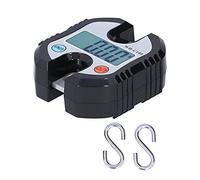 Mini báscula de grúa Báscula digital con gancho para colgar con pantalla de doble precisión Capacidad de 150 kg Herramienta de pesaje portátil para compras de comestibles Equipaje (Negra)