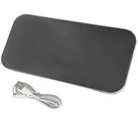Mini Báscula Digital de Peso Corporal con Espejo de Alta Precisión, Básculas Electrónicas para el Hogar, Familia, Tamaño de Bolsillo para Viajes, Casa, Baño, Fitness (Carga USB)