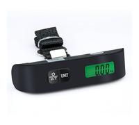 Mini báscula digital portátil de mano, báscula for equipaje, báscula for equipaje, báscula de envío(Black)