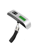 Mini báscula digital portátil de mano, báscula for equipaje, báscula for equipaje, báscula de envío(Silver)