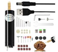 Mini batería - Herramienta manual eléctrica recargable, juego de brocas de precisión compactas, dispositivo de alimentación portátil | para proyectos de reparación de modelos