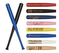 Mini bates de béisbol personalizados, bate de béisbol de madera de 18 pulgadas, juego de entrenamiento de equipo, regalo grabado