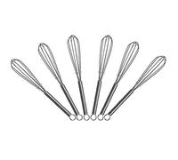 Mini batidor de alambre de 5 pulgadas, paquete de 6 unidades, acero inoxidable